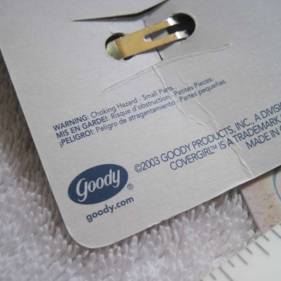 6 Covergirl Goody 2.5" Epoxy Covered Double Bar Hair Snap Clip Contour Barrettes - Picture 6 of 6